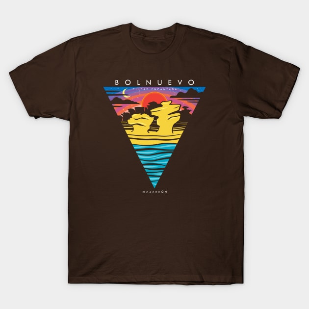 Ciudad Encantada - Triangular Emblem T-Shirt by mazarronsouvenirs